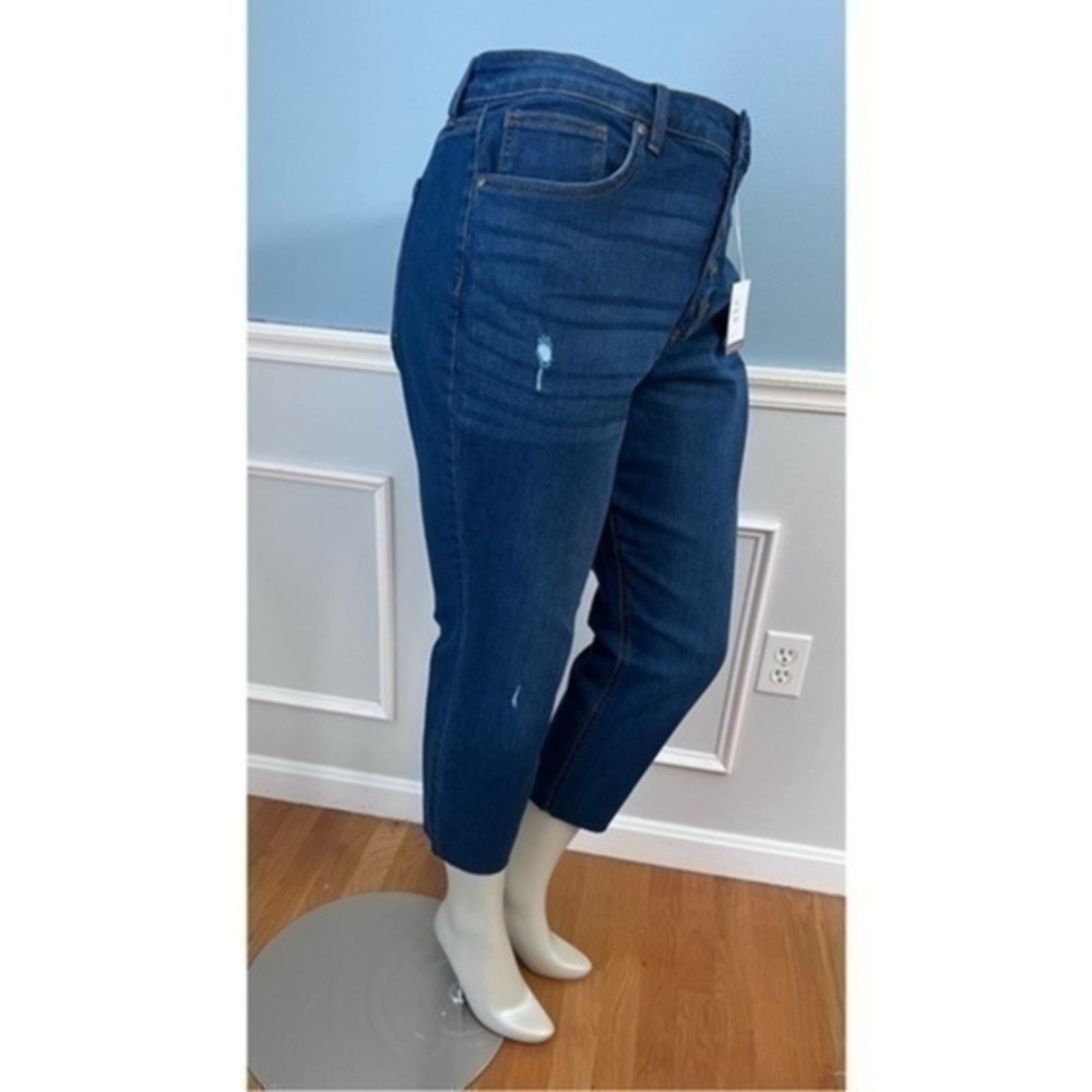 NWT Lauren Conrad Jeans Stretch Button Fly High Rise size 20W 24W New Distressed